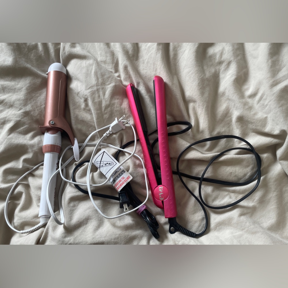 Hair iron and hair curler